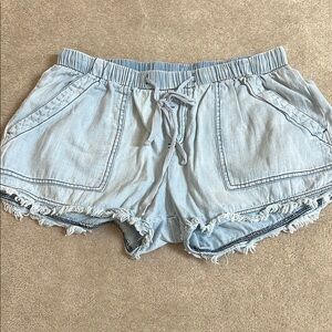 Light Blue Denim Women's Shorts